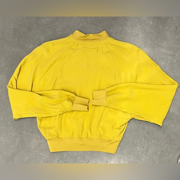 Aritzia Babaton Yellow Bomber Jacket | sz XXS - Picture 2 of 3